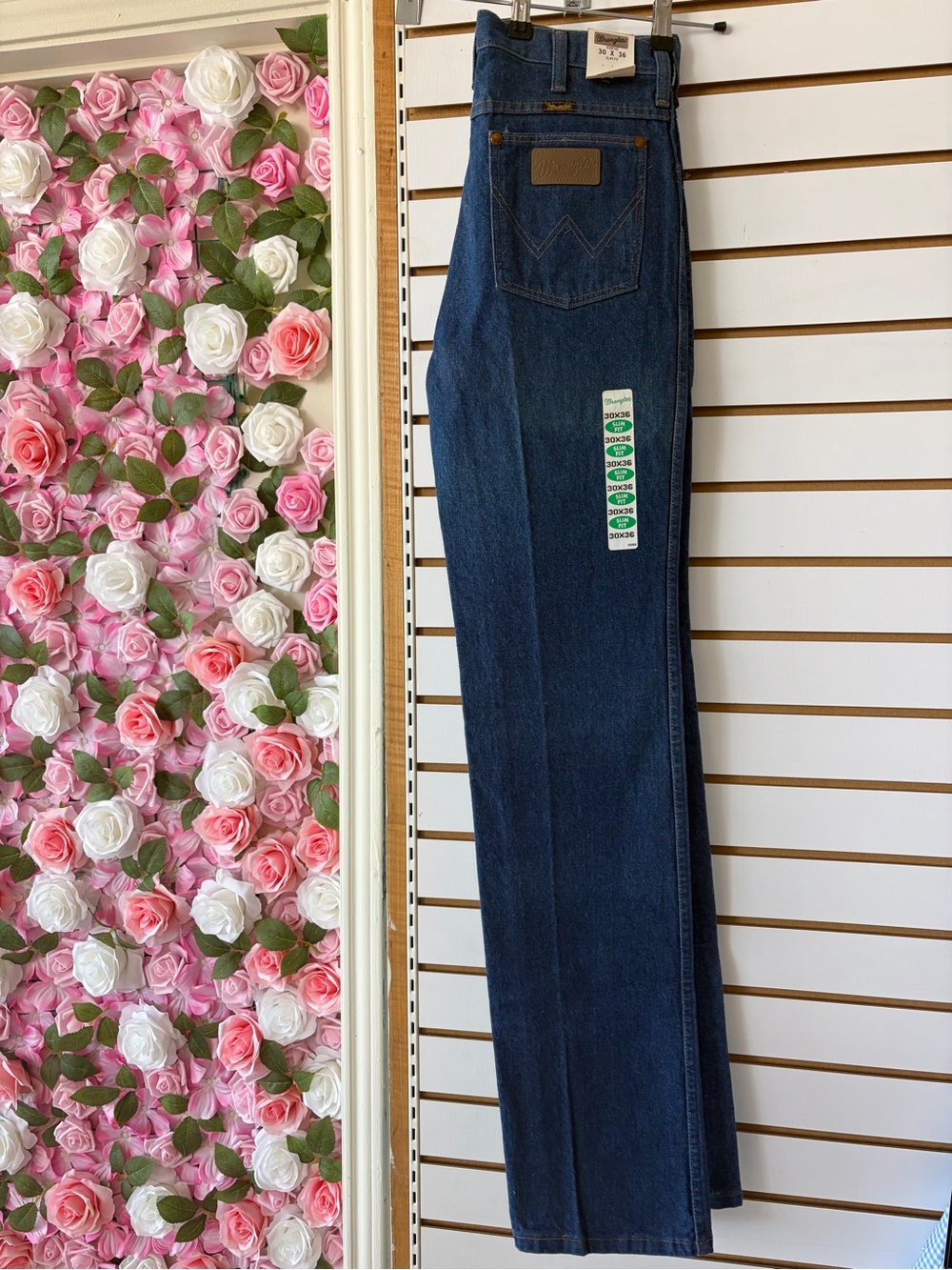 Wrangler Dark Blue Slims Mens Jeans